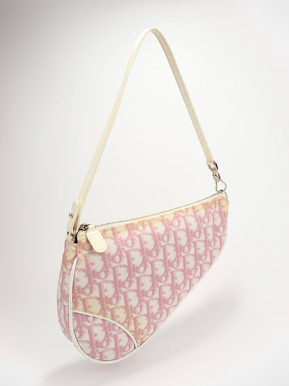 Christian Dior Classic Pink Monogram Saddle Bag