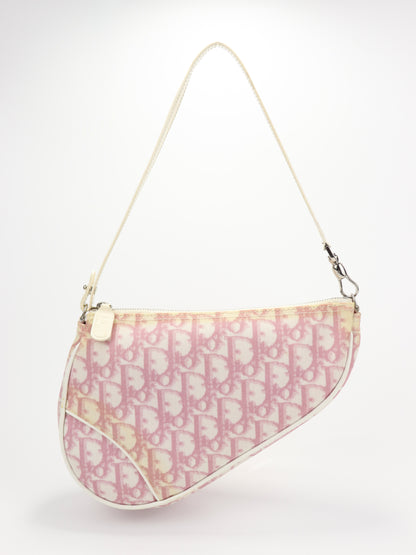 Christian Dior Classic Pink Monogram Saddle Bag